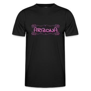Arizona - Männer Funktions-T-Shirt - Schwarz - Vorne - AI Model Male 178 dark (178cm)