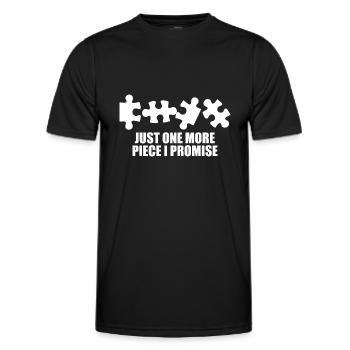 Puzzle Piece Puzzle Gift Autism Saying Puzzle - Men's Functional T-Shirt - black - Front - AI Model Male 178 dark (178cm)