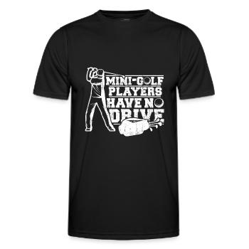 Golf Golfer Golfer Golfer Golf Course - Men's Functional T-Shirt - black - Front - AI Model Male 178 dark (178cm)
