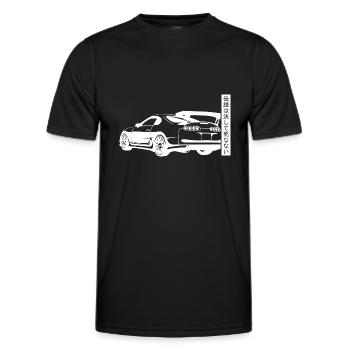 A80 Supra Gift JDM Motorsport Japan Car - Men's Functional T-Shirt - black - Front - AI Model Male 178 dark (178cm)
