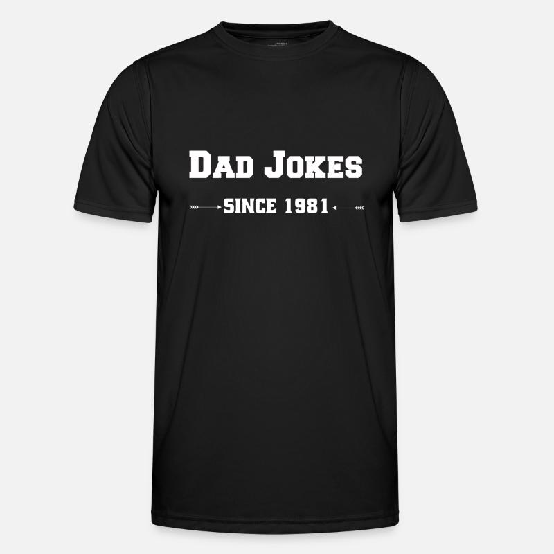 Dad Jokes since 1981 - Men's Functional T-Shirt - black