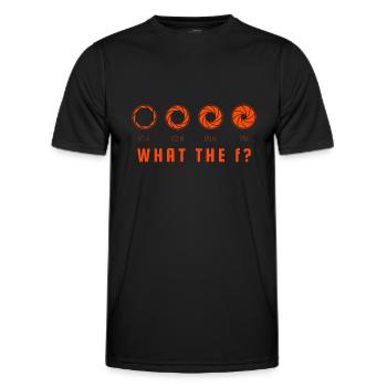 CAMERA F-STOP APERTURE PHOTOGRAPHY PHOTOGRAPHER GIFT - Men's Functional T-Shirt - black - Front - AI Model Male 178 dark (178cm)