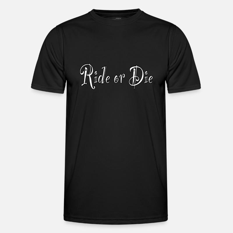 Ride or Die - Männer Funktions-T-Shirt - Schwarz