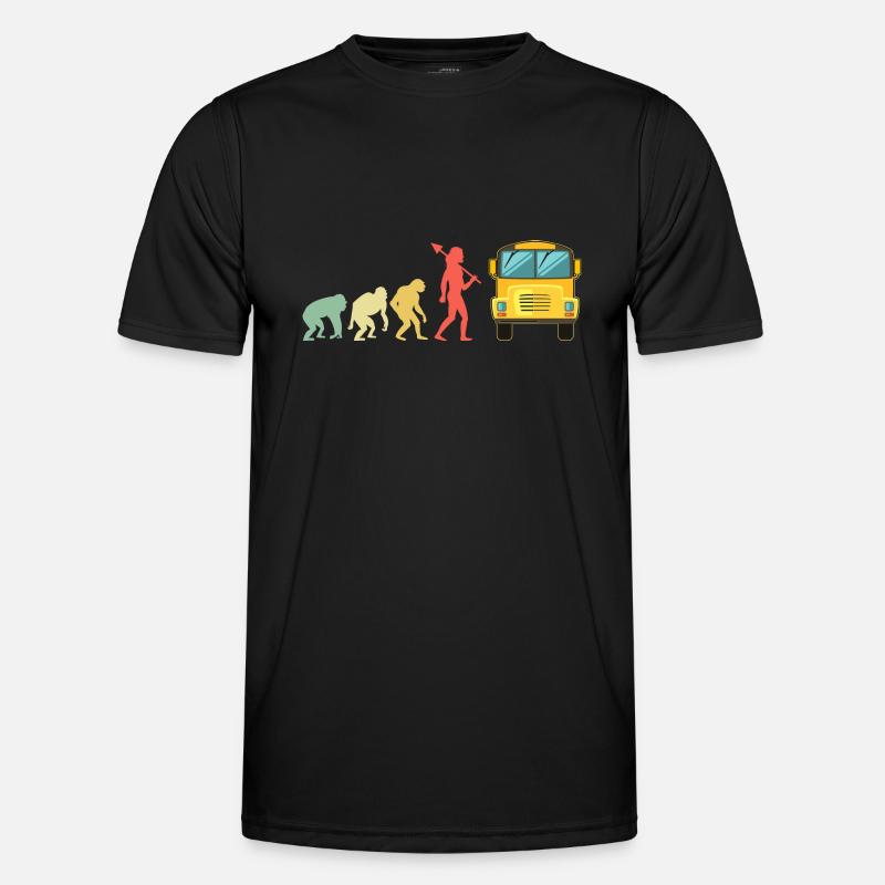 Evolution Bus School Bus Driver Driving Busman Men's Functional T-Shirt