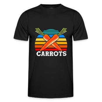 Carotte Vintage Carrot - T-shirt sport Homme - noir - Devant - AI Model Male 178 dark (178cm)