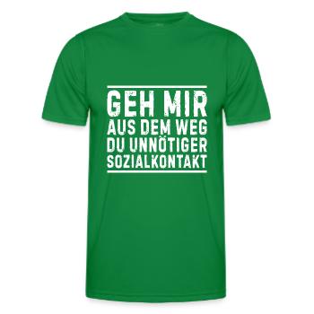 Оffizielles home office shirt - Männer Funktions-T-Shirt - Kelly Green - Vorne - AI Model Male 178 dark (178cm)
