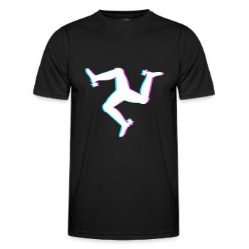 3 Beine und 3 Füße - Männer Funktions-T-Shirt - Schwarz - Vorne - AI Model Male 178 dark (178cm)