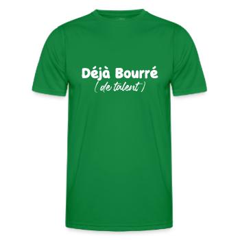 deja bourré de talent - humour - T-shirt sport Homme - vert - Devant - AI Model Male 178 dark (178cm)