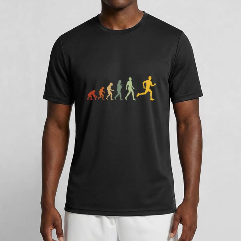 Evolution zum Triathlon - Running Evolution Männer Funktions-T-Shirt