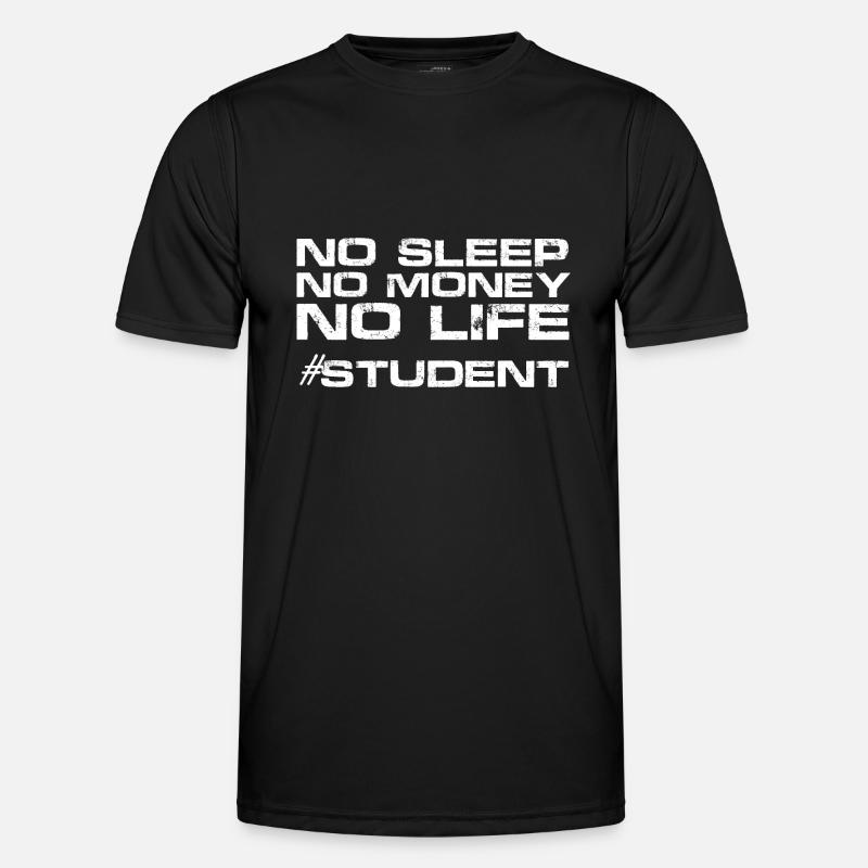 Funny Student Gift Saying - Men's Functional T-Shirt - black