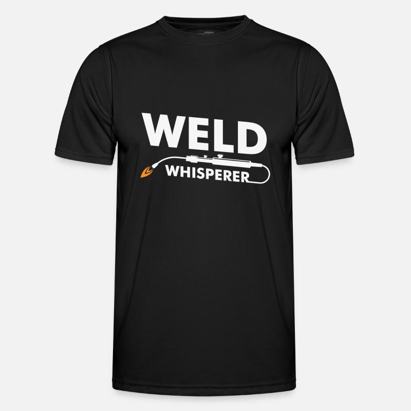 Weld Whisperer Welder - Men's Functional T-Shirt - black