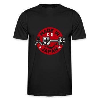 Made in Japan JDM Drift Auto Tuning Rising Sun - Männer Funktions-T-Shirt - Schwarz - Vorne - AI Model Male 178 dark (178cm)