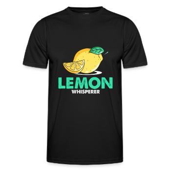 Lemonade Lemon Lemonade Lemonade Lemonade Stand Design - Men's Functional T-Shirt - black - Front - AI Model Male 178 dark (178cm)