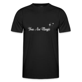 Du bist Magie - Männer Funktions-T-Shirt - Schwarz - Vorne - AI Model Male 178 dark (178cm)