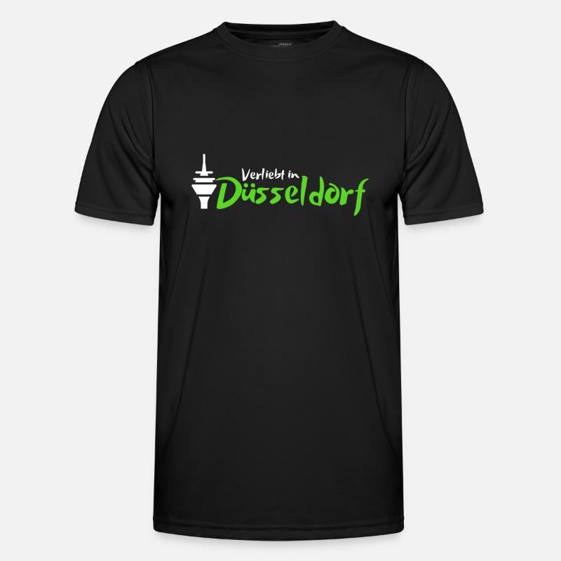 Verliebt in Düsseldorf | Düsseldorf Mitbringsel Männer Funktions-T-Shirt