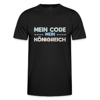 Mein Code, Mein Königreich - Männer Funktions-T-Shirt - Schwarz - Vorne - AI Model Male 178 dark (178cm)