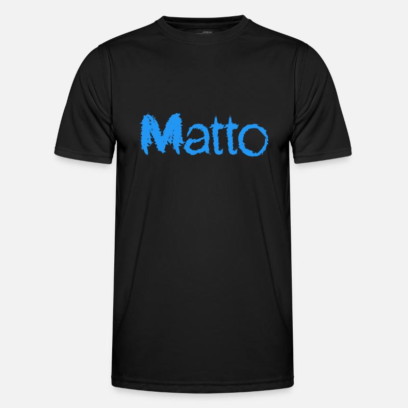 Matto blue text great name - Men's Functional T-Shirt - black
