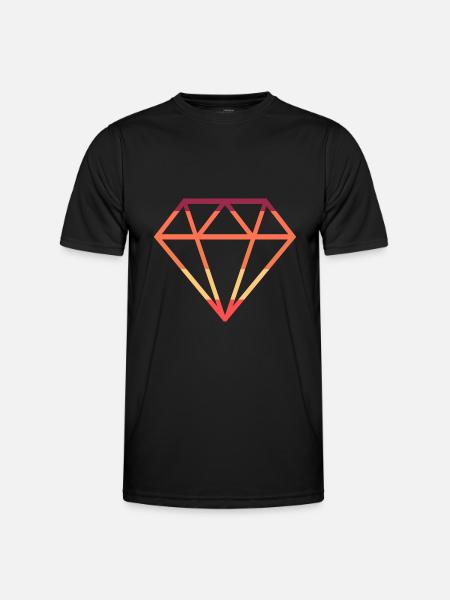 diamond - Men's Functional T-Shirt - black