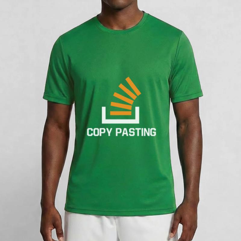 Copy Pasting Programming Coder Software Developer Männer Funktions-T-Shirt