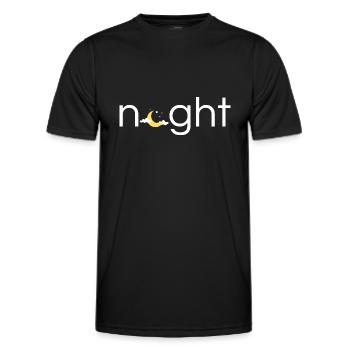 Nacht originelles Geschenk - Männer Funktions-T-Shirt - Schwarz - Vorne - AI Model Male 178 dark (178cm)
