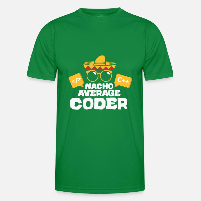 Nacho Average Coder Coding Taco Mexican Programmer Männer Funktions-T-Shirt