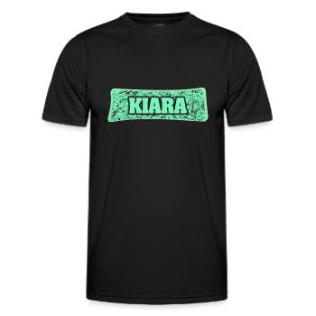 Kiara comme nom de naissance - T-shirt sport Homme - noir - Devant - AI Model Male 178 dark (178cm)