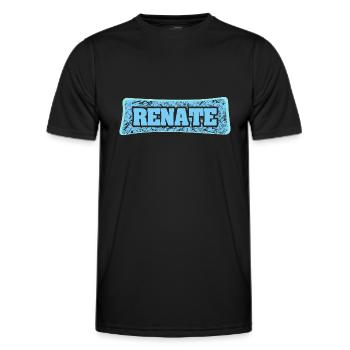 Nom Renate - T-shirt sport Homme - noir - Devant - AI Model Male 178 dark (178cm)