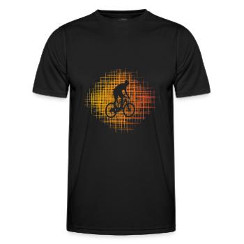 cyclist - Men's Functional T-Shirt - black - Front - AI Model Male 178 dark (178cm)