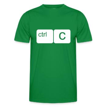 CTRL C VATER - Männer Funktions-T-Shirt - Kelly Green - Vorne - AI Model Male 178 dark (178cm)