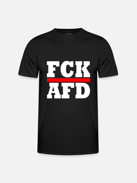 Fck afd - Men's Functional T-Shirt - black