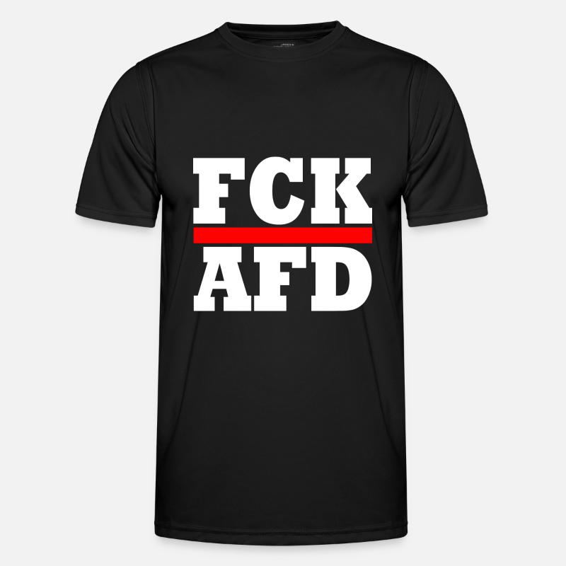 Fck afd - Men's Functional T-Shirt - black