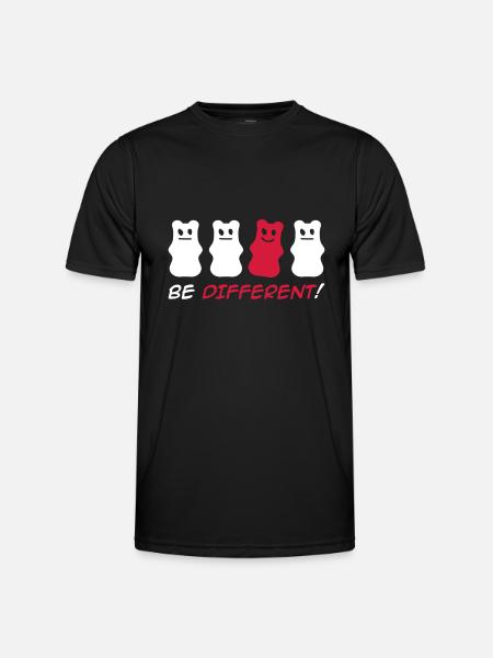 Être différent! - T-shirt sport Homme - noir