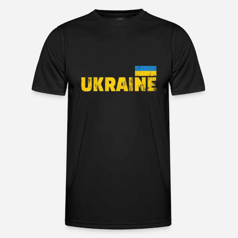 drapeau de l’Ukraine T-shirt sport Homme
