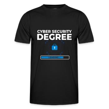 Cyber Security Information Computer Sicherheit - Männer Funktions-T-Shirt - Schwarz - Vorne - AI Model Male 178 dark (178cm)