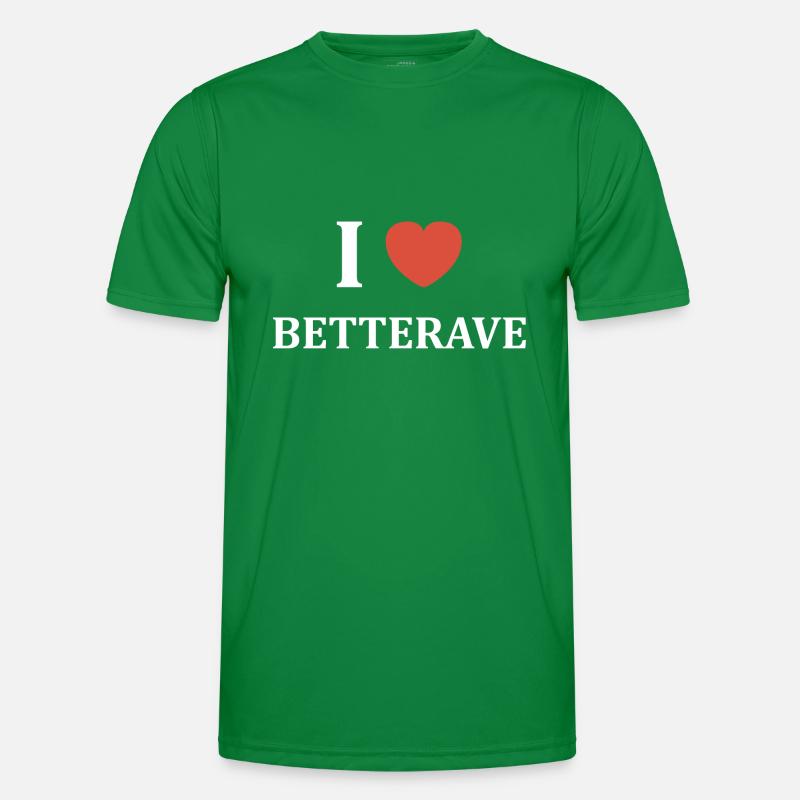 i love betterave T-shirt sport Homme