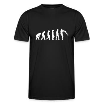 Daddy Kind Dad ich liebe Papa Vatertag Tochter - Männer Funktions-T-Shirt - Schwarz - Vorne - AI Model Male 178 dark (178cm)