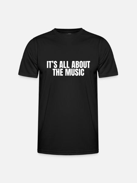 It's all about the Music - Men's Functional T-Shirt - black