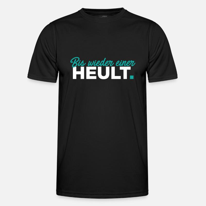 Bis wieder einer heult - Männer Funktions-T-Shirt - Schwarz
