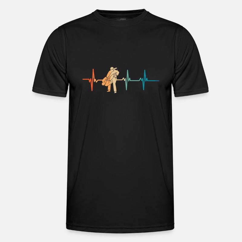 Jiu Jitsu Heartbeat - Men's Functional T-Shirt - black