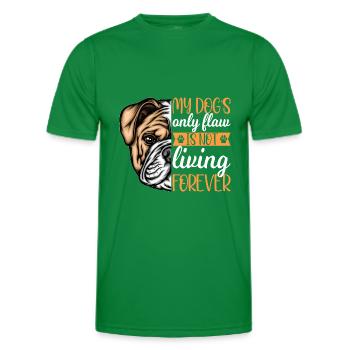 Le seul défaut du berger allemand - T-shirt sport Homme - vert - Devant - AI Model Male 178 dark (178cm)