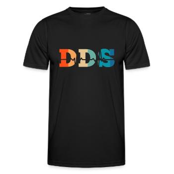 Battement de cœur rétro Doctor of Dental Surgery - T-shirt sport Homme - noir - Devant - AI Model Male 178 dark (178cm)