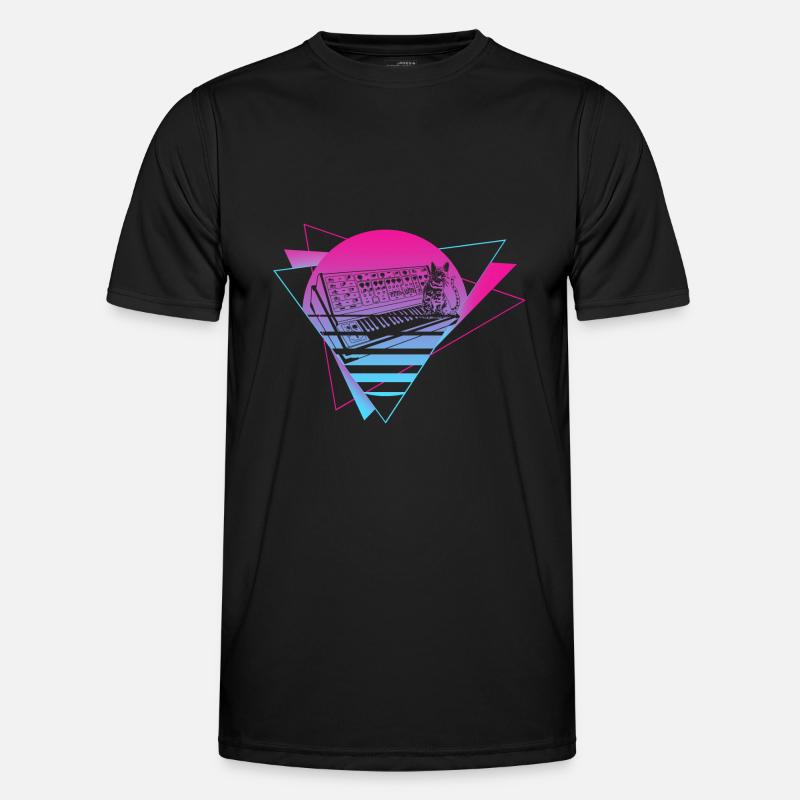 Modularer Synthesizer Analog Vaporwave Techno Cat Männer Funktions-T-Shirt