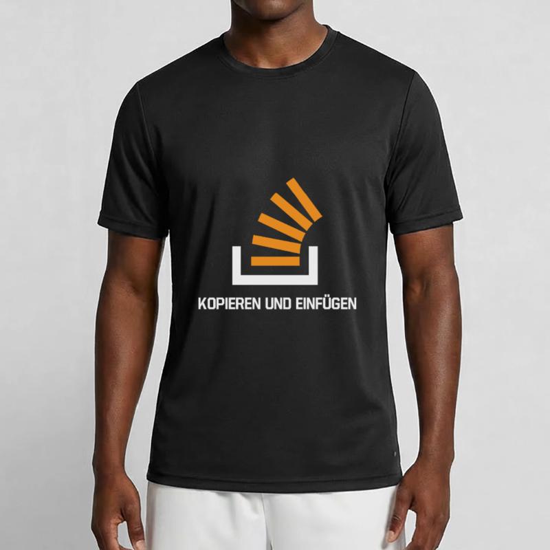 Copy And Paste Programmer Developer Coder Nerd Männer Funktions-T-Shirt