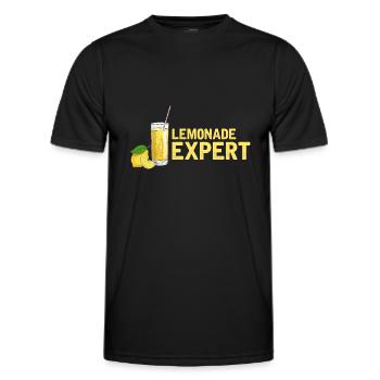 Lemonade Lemon Lemonade Lemonade Lemonade Stand Design - Men's Functional T-Shirt - black - Front - AI Model Male 178 dark (178cm)