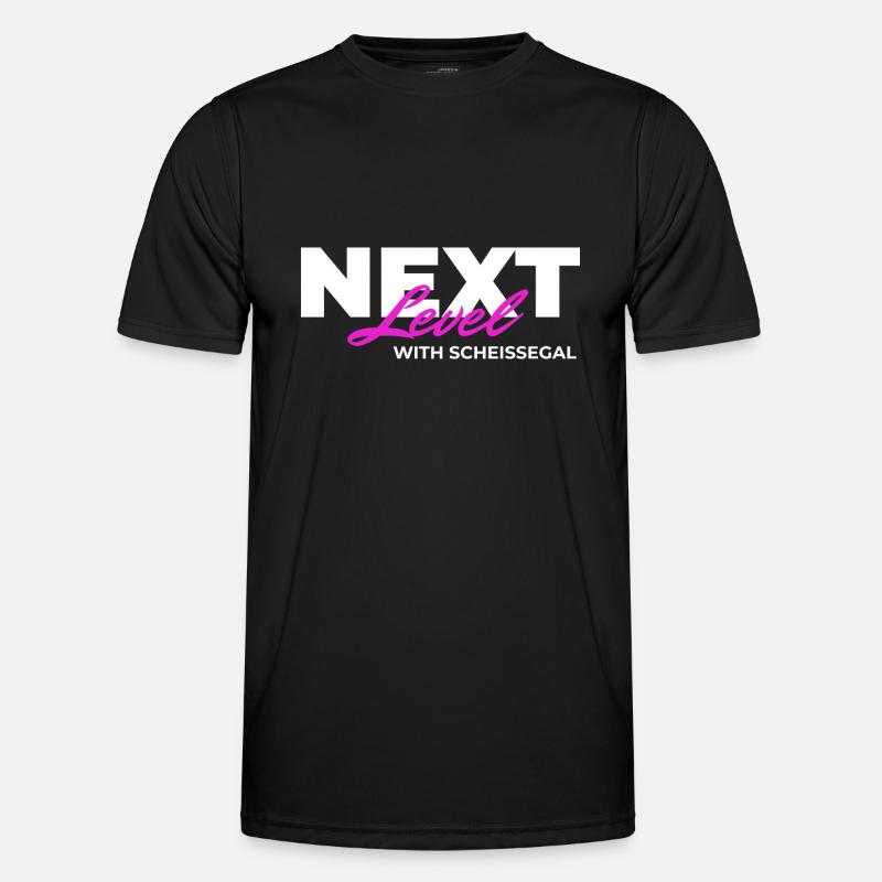 Next Level with SCHEISSEGAL - Men's Functional T-Shirt - black