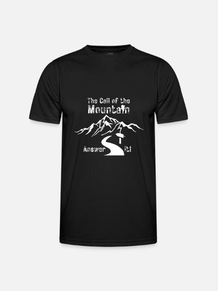 The Call of the Mountain - Funktionsshirt til herrer - sort