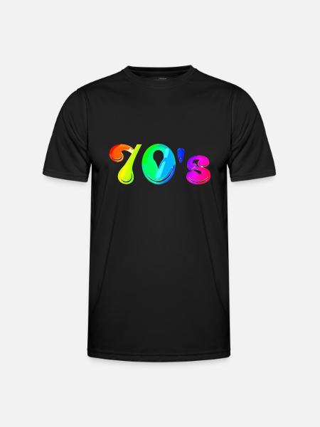 70s | Seventies | Decade | Symbol - Men's Functional T-Shirt - black