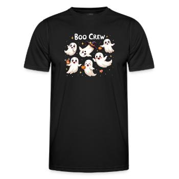 Boo Crew Geister | Süßes Halloween Cartoon Design - Männer Funktions-T-Shirt - Schwarz - Vorne - AI Model Male 178 dark (178cm)