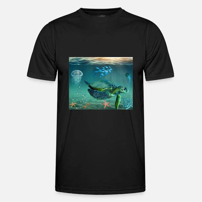 Turtle Sea Gift Idea Men's Functional T-Shirt