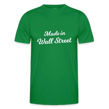 Wealth in Wall Street - Men's Functional T-Shirt - kelly green - Front - AI Model Male 178 dark (178cm)